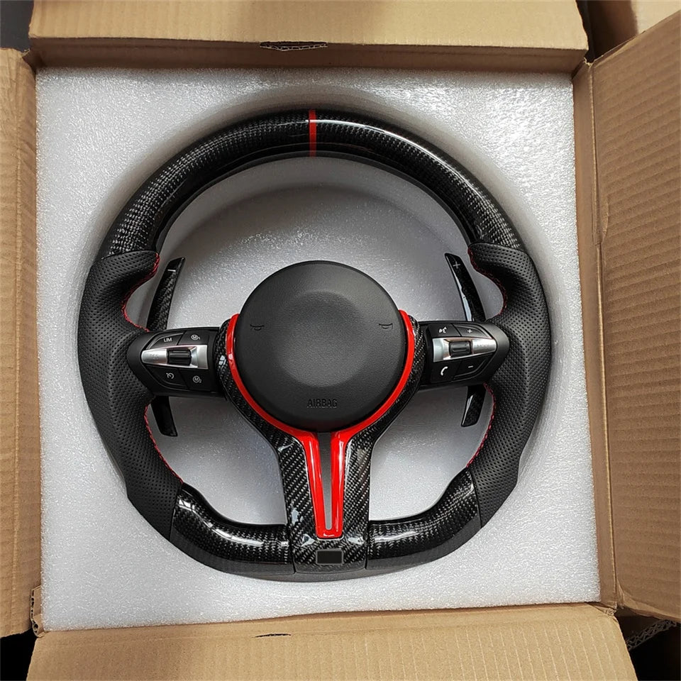 Carbon Fiber Leather Steering Wheel
