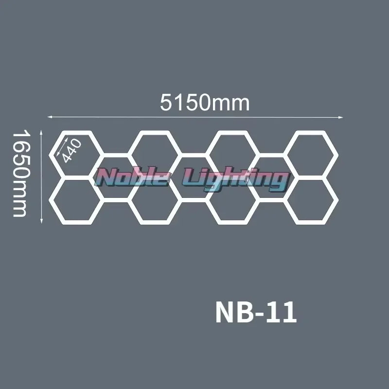 Velox Racing™ LED Hexagon Garage Light – Custom Honeycomb Ceiling Lighting