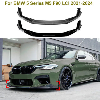 Velox Racing™ Front Bumper Lip Splitter Kit for BMW 5 Series M5 F90 LCI (2021-2024)