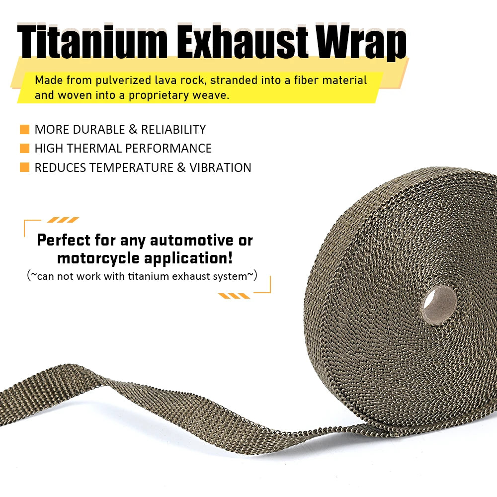 Velox Racing™ Titanium Heat Shield Wrap