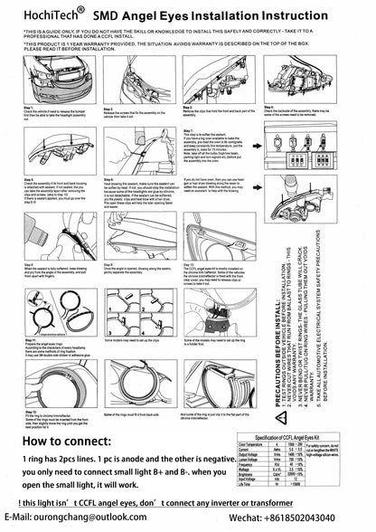 Velox Racing™ Angel Eyes For BMW E39 E46 E38 E53 E34